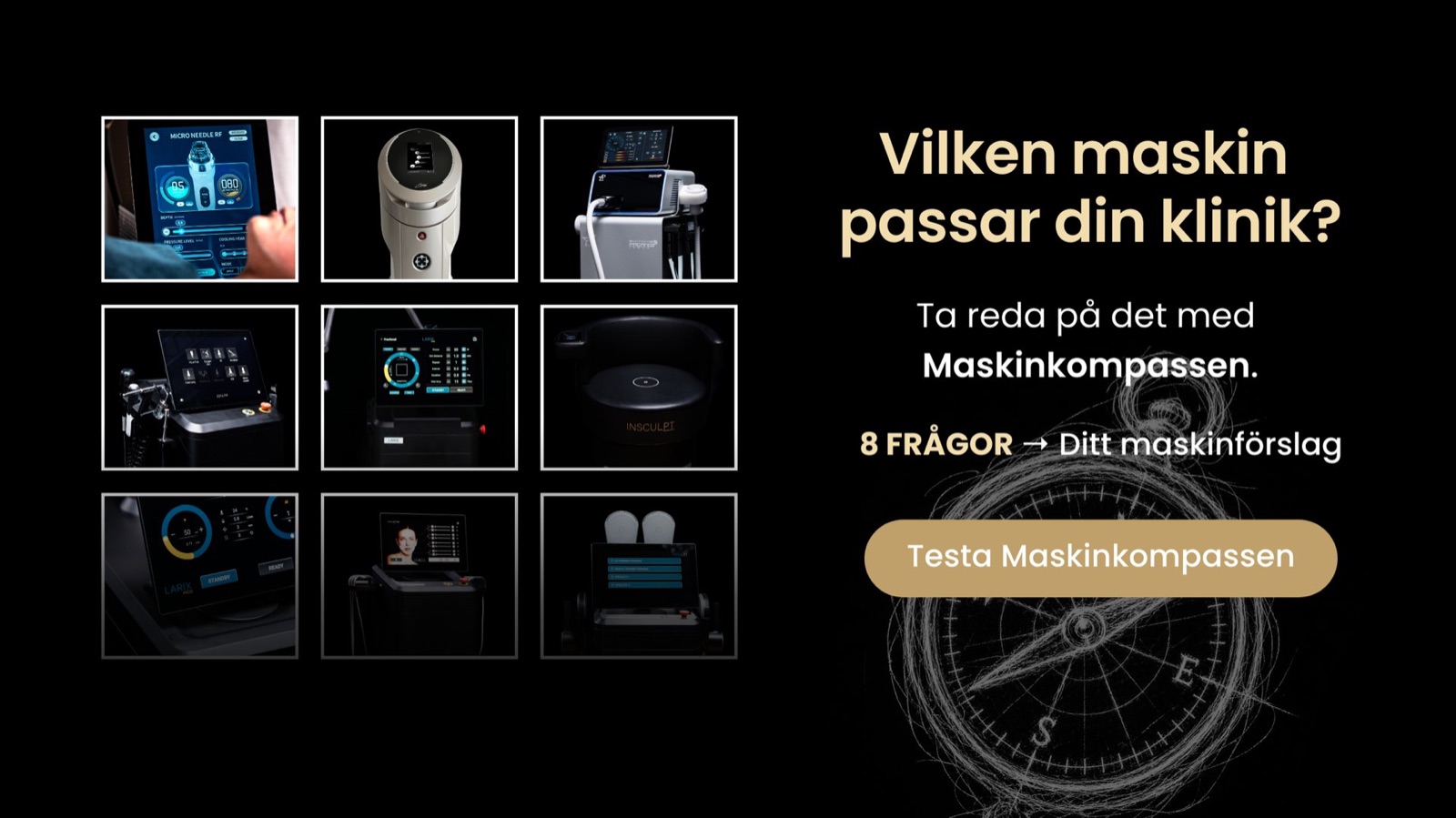 Maskinkompasset: hvilken maskin passer klinikken din?